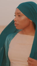 The Velura Scarf in Emerald Green